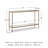 Hanriette 52'' Glass Top Console Table-1091104820