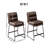 Milos Upholstered 26-inch Counter Height Stools, Set of 2,-1645737288