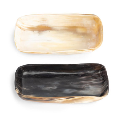 Ankole-Watusi Cow Horn Rectangular Small Bowl