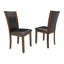 Ensemble de table de salle à manger en bois rustique 6 pièces avec 1 banc et 4 chaises Farmhouse-1249093661-1249093663