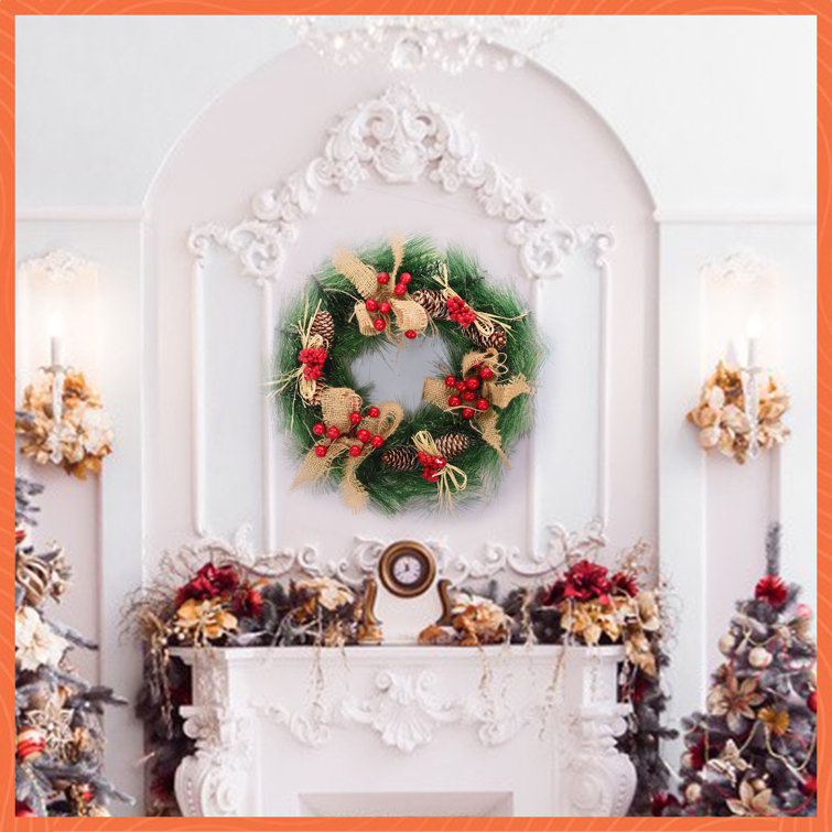 Merry Christmas Greenery II The Holiday Aisle Size: 12 W x 12 H