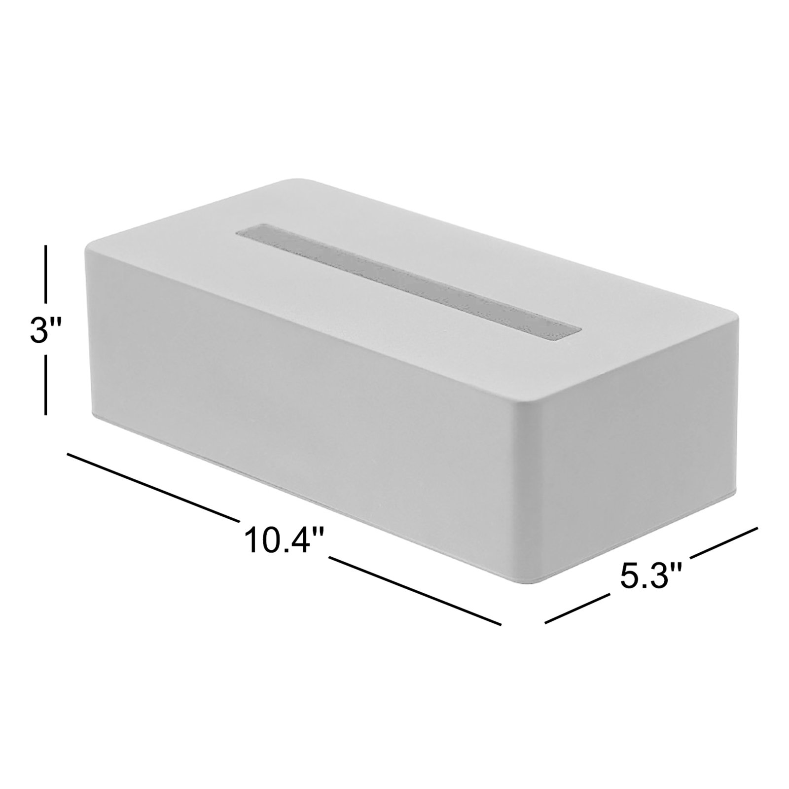 Tissue Box Cover, White