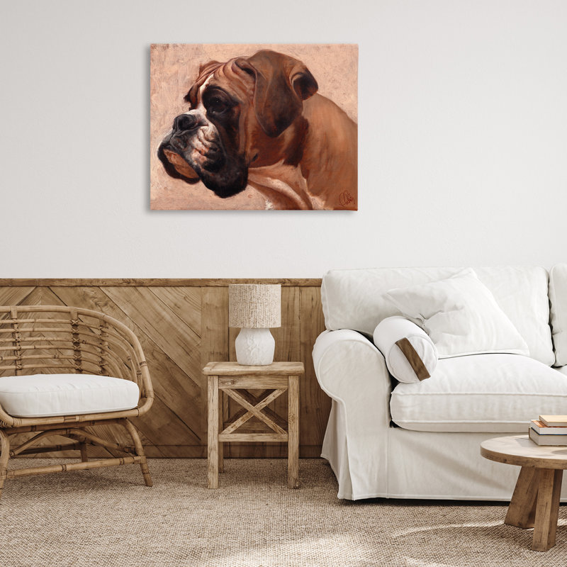 «Boxer Dog Neutral Portrait» par Thomas Fluharty, H 16 po x l 20 po