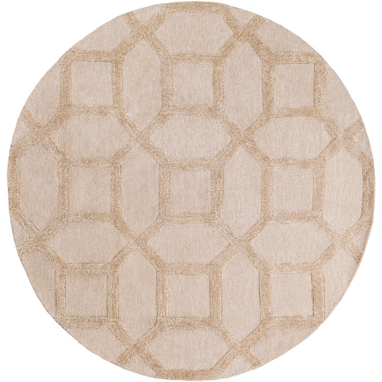 Wyble Hand Tufted Geometric Indoor Rug