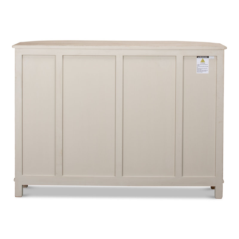 Brooks 63'' W Solid Wood Sideboard, Stone Gray
