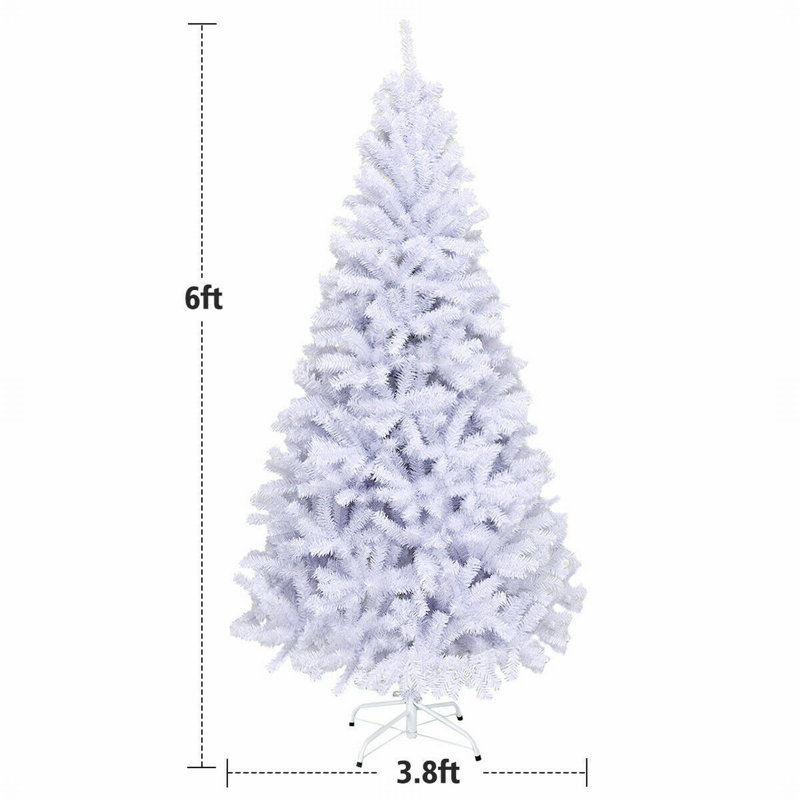 Arbre de Noël artificiel à charnière, H 6 pi