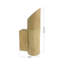 Aylis Solid Wood Armed Sconce