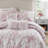 5 Pieces Full/Queen Comforter Set With Decorative Pillows