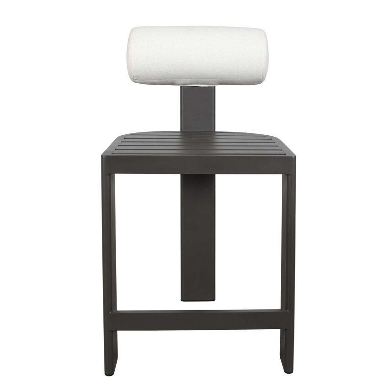 Uttermost Bolster Back Outdoor Bar Stool, 26"