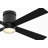 Kwartet 52 inch Indoor/Outdoor Flush Mount Ceiling Fan with LED CCT Select Light Kit and Remote Control - Black with Black blades-57864145