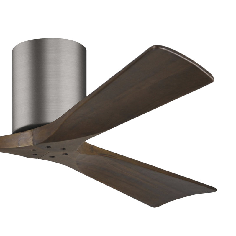 Olivier Ceiling Fan, Walnut Tone, Brushed Pewter, 52"