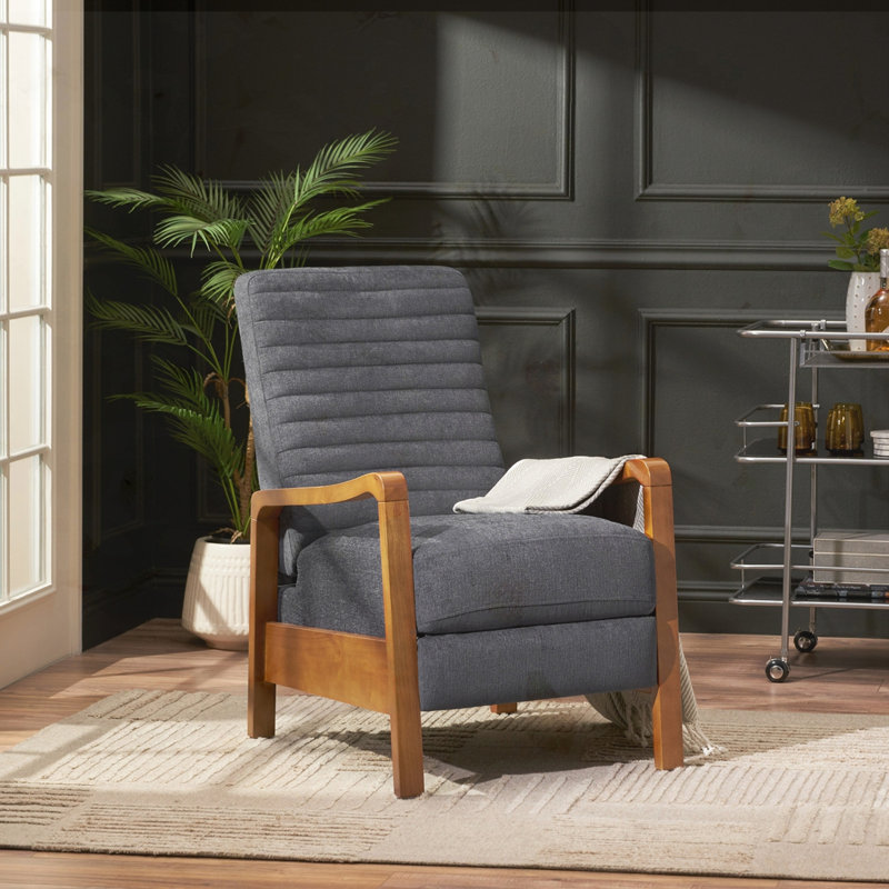Fauteuil inclinable Kalstrom, Polyester gris anthracite