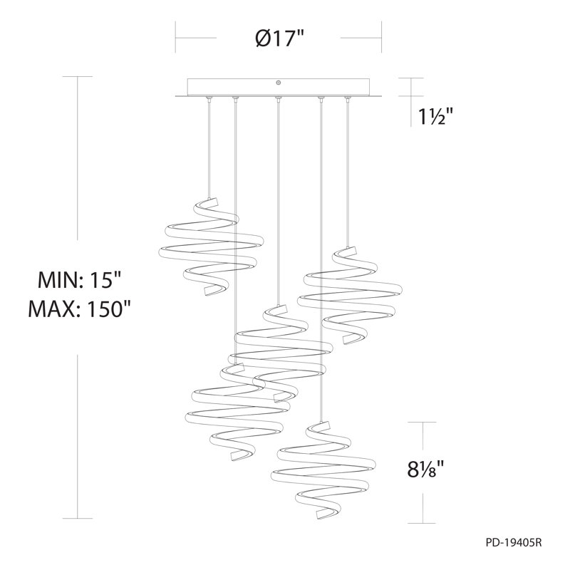 Whirl Multi-Light 4-CCT Pendant