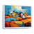White Floater Framed