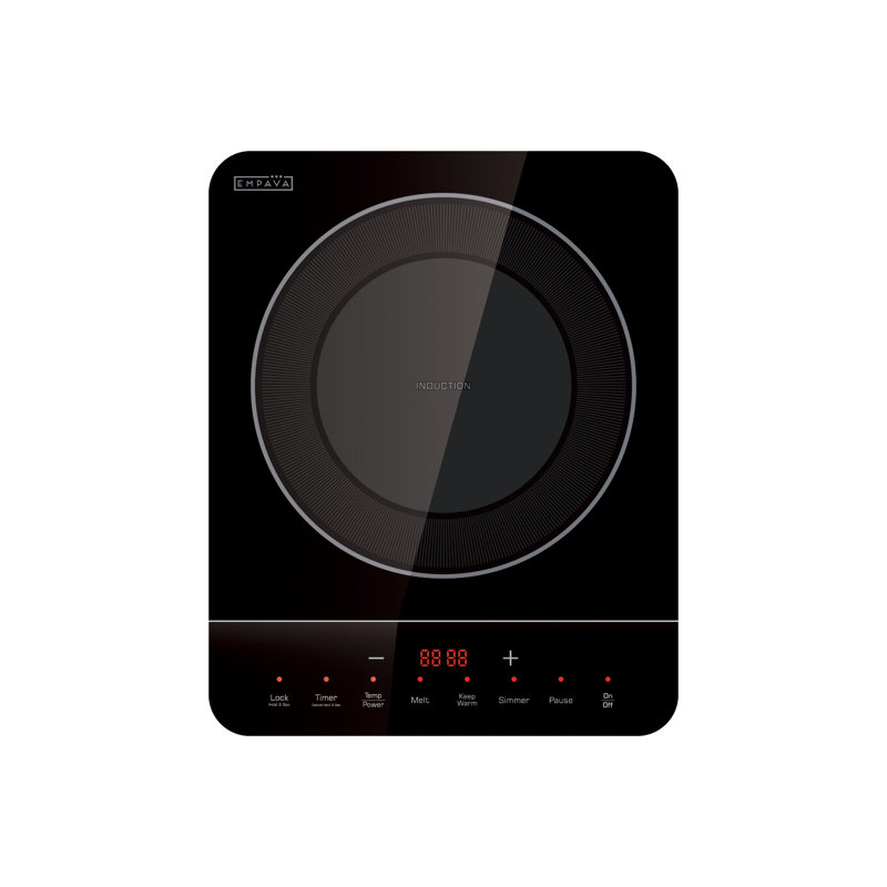 11 in. Portable Single Burners Induction Cooktop, 1800W Countertop Induction Stove, in Black - Ideal for RV, Camping, Dorm