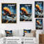 Plane In Dynamic Journey - Art mural sur toile-1726557370-1726557375