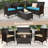 Kendriana 8 - Person Patio Conversation Set with Cushions-1735775961