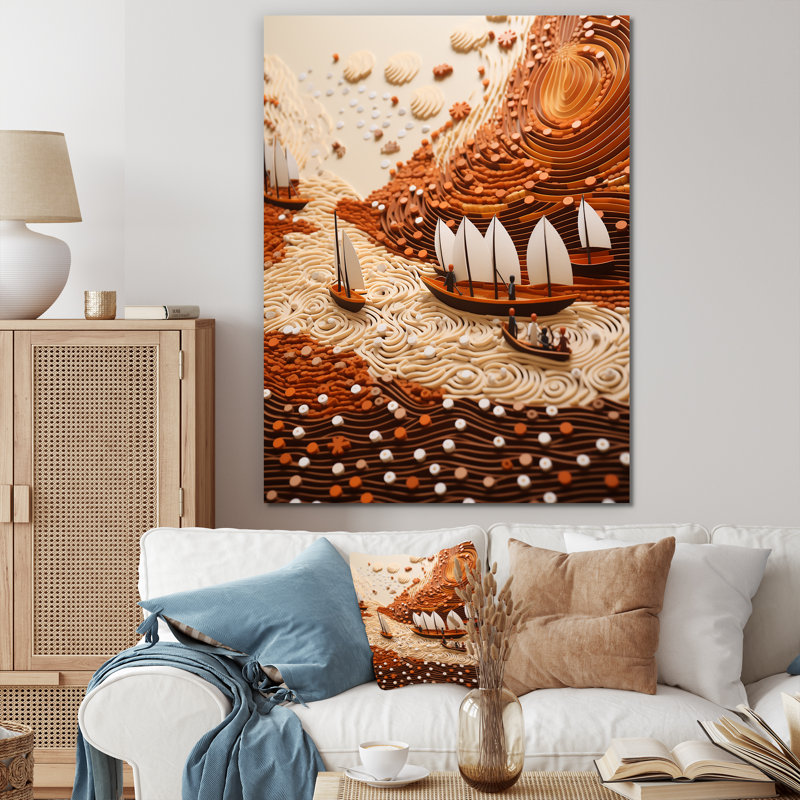 «Orange River Reverence Dream» 2, H 32 po x l 24 po x P 1 po, Toile tendue