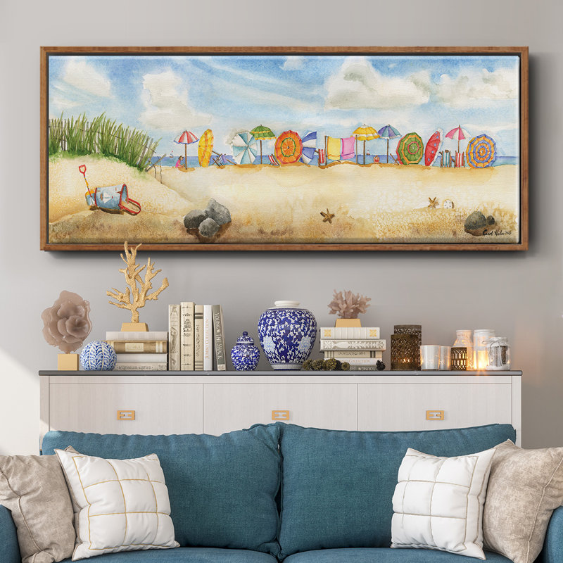 Building Sand Castles- Framed Canvas