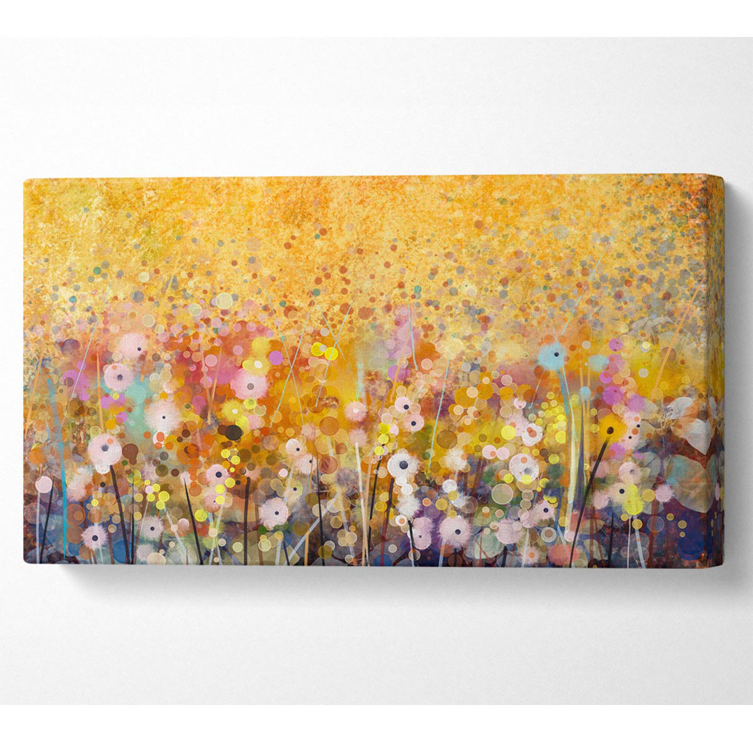 Maellys Dainty Flowers Field - Kunstdrucke auf Leinwand