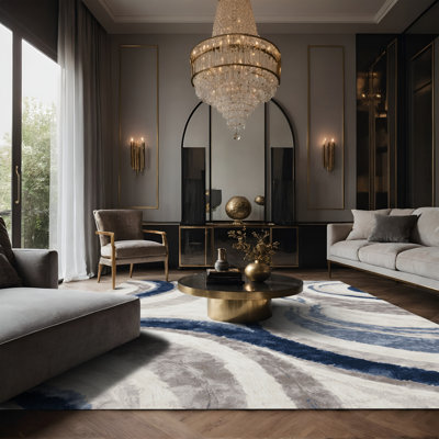 Silky Soft Plush Gray Area Rug