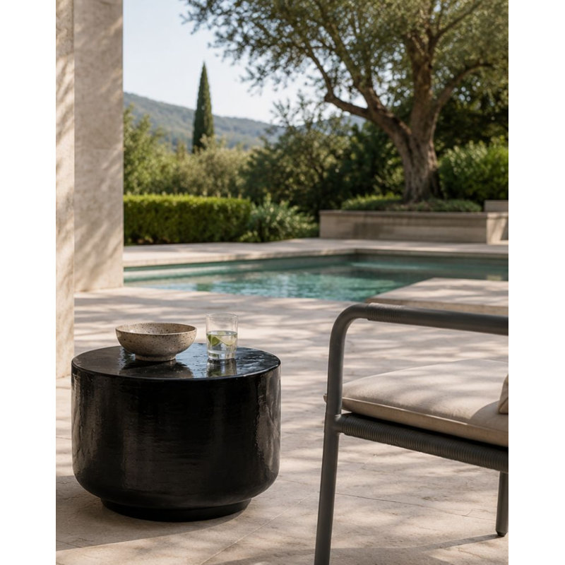 Table d'appoint Provence Signature Serenity, Jet, Charbon
