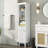 68" H Tall Bathroom Storage Cabinet with  Adjustable Shelves and One Drawer & Door-823755794