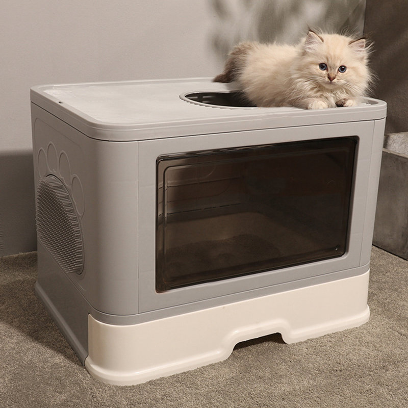 Wym Plastic Litter Box Enclosure with Scoop