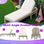 Chaise longue d'extérieur en bois d'acacia de qualité supérieure avec dossier réglable à 5 positions-1795310670