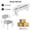Ensemble de salle à manger 9 pièces Mid-Century moderne, table extensible 59 po à 90 po et 8 chaises en tissu, maison de campagne pour la cuisine, salle à manger-104824470-104824469-104824466