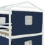 Lit double superposé en bois avec tente-293362429-293362430