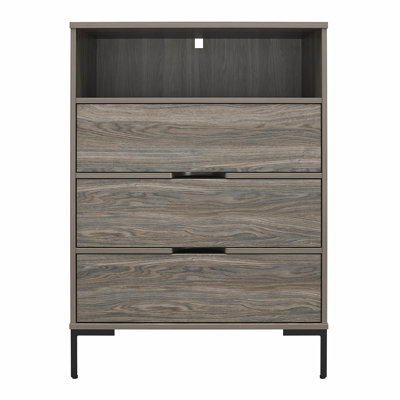 Alnwick 79cm W Solid Wood Bedside Table