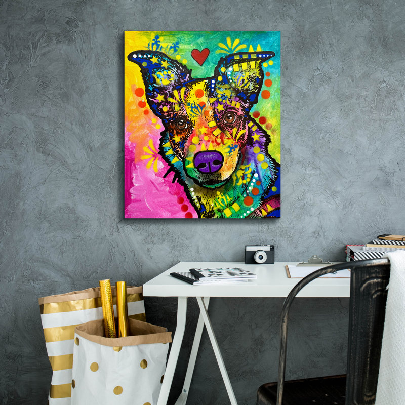 «Heard» par Dean Russo, art mural sur toile, H 24 po x l 20 po x P 0,75 po