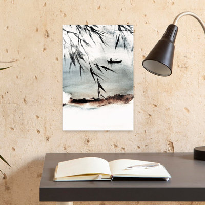 Contemporary Art Serene Traditional Tranquil Bamboo Landscape Nature Wall Art
