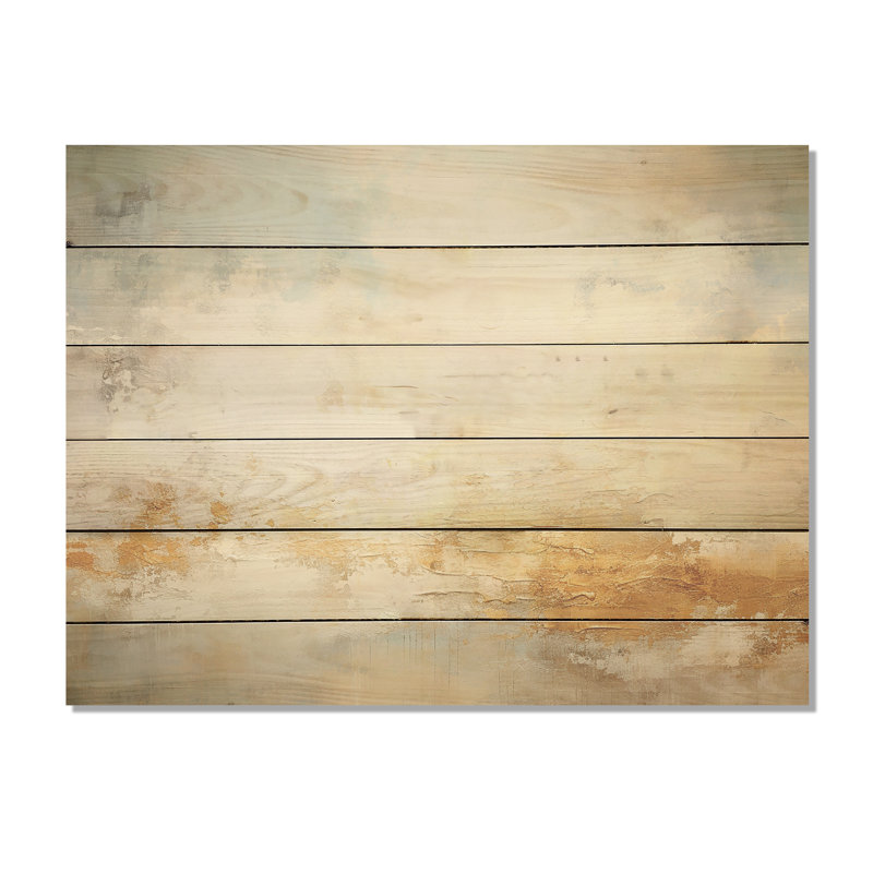 Elegant Sky Whispers I - Art sur bois de pin naturel, H 10 po x l 20 po