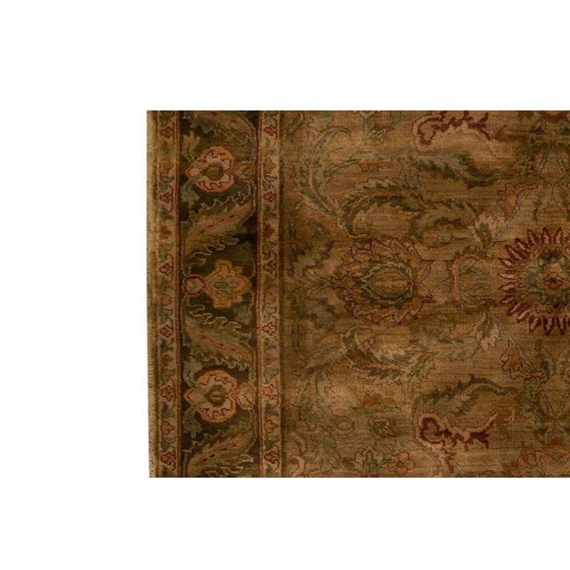 Tapis doré / vert foncé de haute qualité