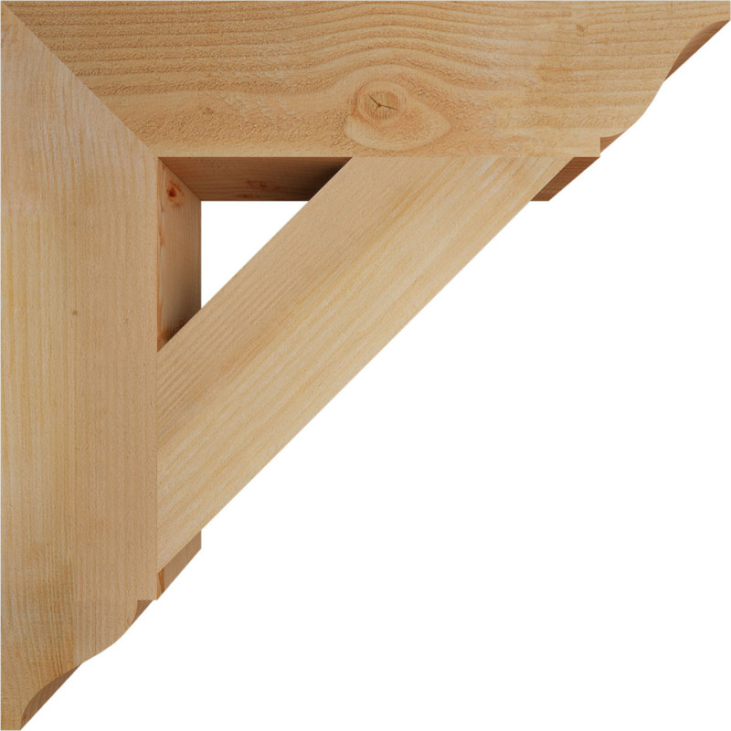 Support traditionnel, H 28 po x l 6 po x P 28 po, Douglas (sciage brut)