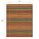 Brushstroke Striped Handmade Tufted Wool Red/Orange/Green Area Rug