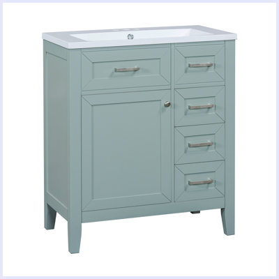 Ensemble de meuble-lavabo moderne avec lavabo et tiroirs