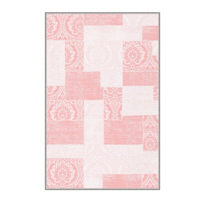 High-Quality 3D Printed Area Rug (2.6 x 4. ft), 1% Polyester, .3 in Pile Height | Antibacterial, Non-Slip PVC Felt Dot Underside | Machine Washable, Elegant Design for Living Room, Bedroom & Office