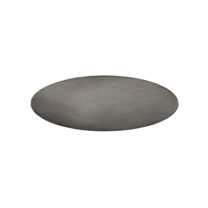Round Godinne Solid Colour Viscose Hand Woven 140cm X 140cm Area Rug