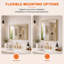 Miroir de salle de bain mural douillet l 24 po x H 30 po Cozy-943716795-943716798