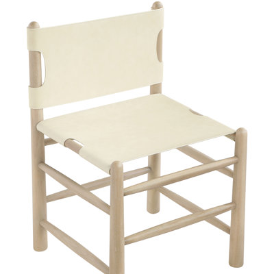 Chaise rembourrée en cuir Santos