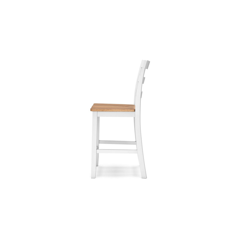 Ensemble de 2 chaises à hauteur de comptoir de 24 po Gasy, Blanc