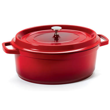  Made In Cookware - Oval Dutch Oven 7.5 Quart - Red