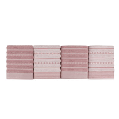 Ensemble de serviettes à main 100% coton 4 pièces Zakariya