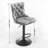 Swivel Velvet Barstools Adjusatble Seat Height From 25-33 Inch,17.7 Inch Base, Modern Upholstered Bar Stools With Backs Comfortable Tufted For Home Pub And Kitchen Island