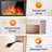  60" Fireplace TV Stand With Electric Fireplace,Remote ,Timer & Adjustable Led Flame-1949404299