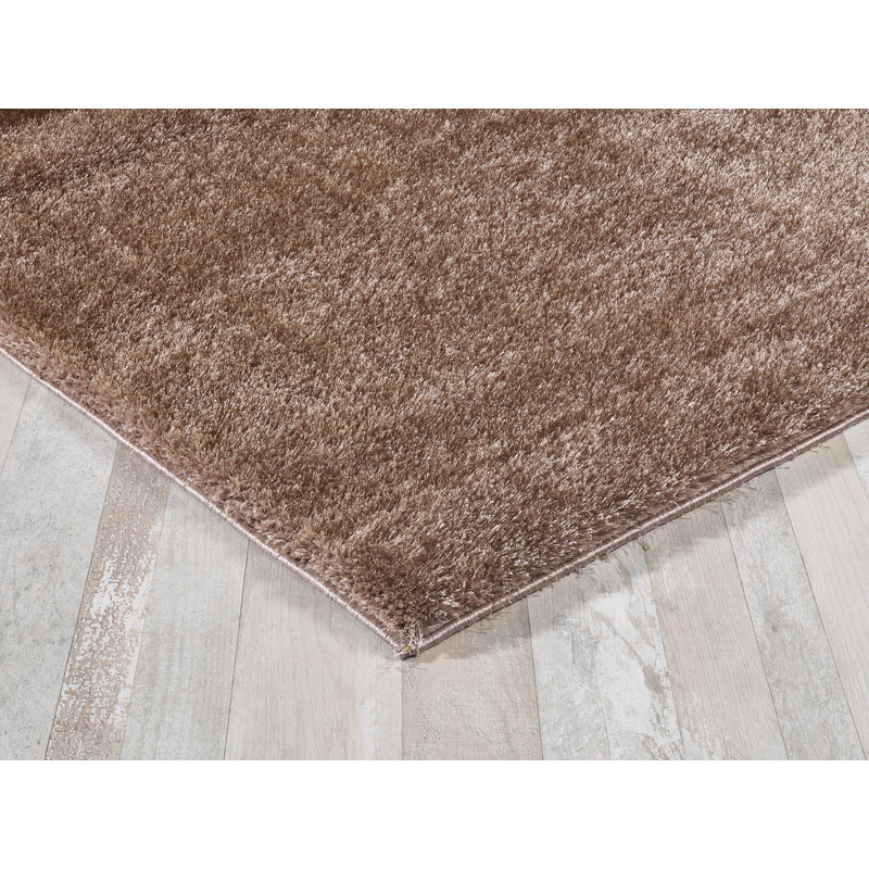 Brodowski Solid Colour Shag Area Rug, Rectangle 200 x 290cm