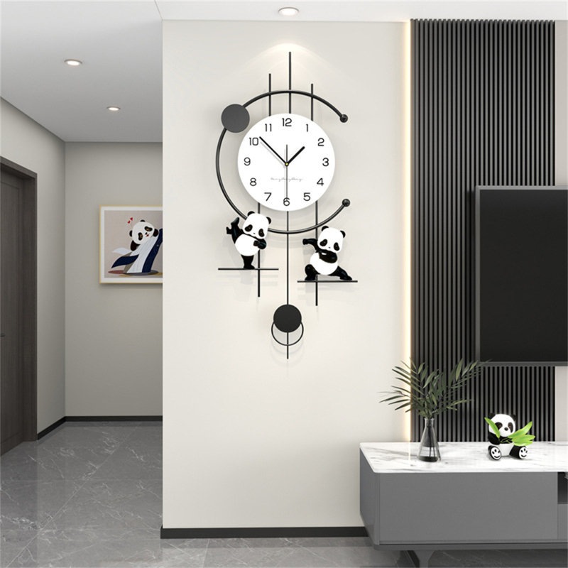 Horloge murale Panda Creative Minimalist